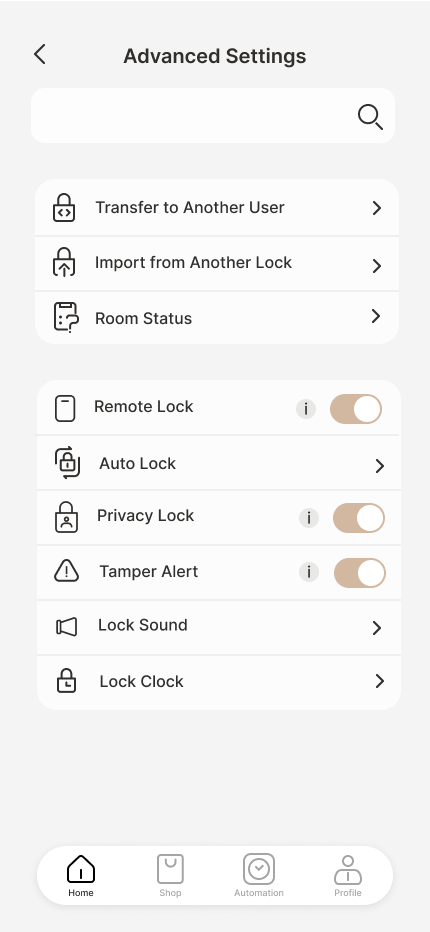 Advanced Settings