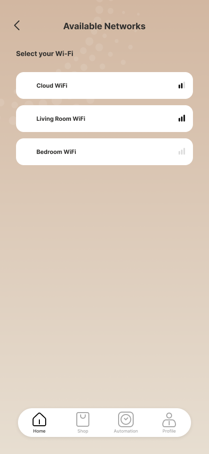 Choose WiFi