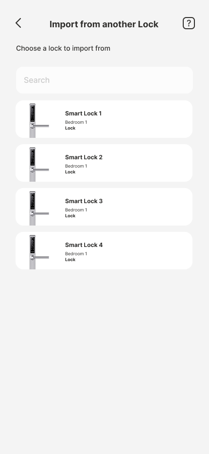 Import From another lock